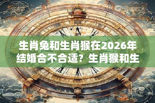 生肖兔和生肖猴在2026年结婚合不合适？生肖猴和生肖兔相配吗？