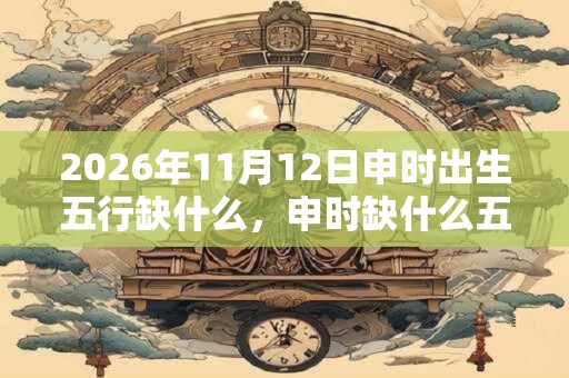 2026年11月12日申时出生五行缺什么，申时缺什么五行