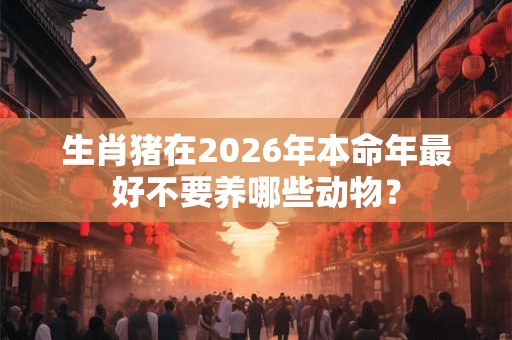 生肖猪在2026年本命年最好不要养哪些动物？