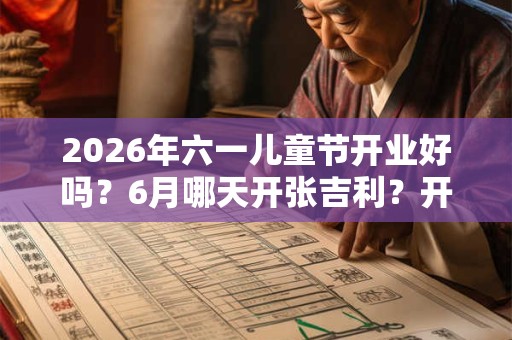 2026年六一儿童节开业好吗？6月哪天开张吉利？开业吉日怎么选？