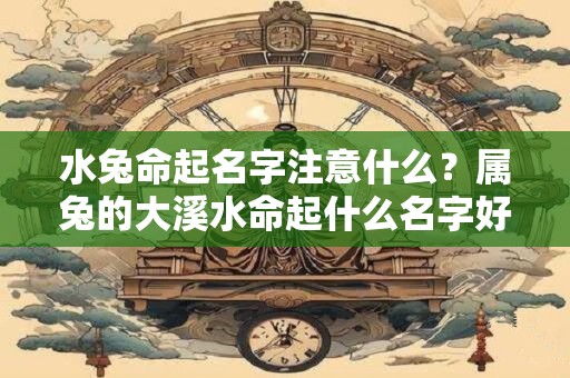 水兔命起名字注意什么？属兔的大溪水命起什么名字好？