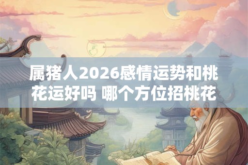 属猪人2026感情运势和桃花运好吗 哪个方位招桃花
