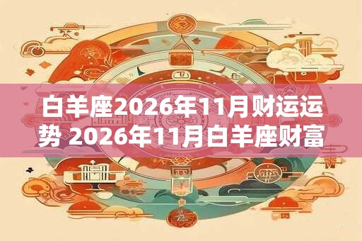 白羊座2026年11月财运运势 2026年11月白羊座财富运程详解