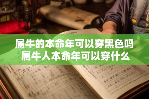 属牛的本命年可以穿黑色吗 属牛人本命年可以穿什么颜色