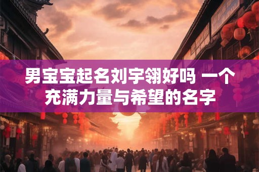 男宝宝起名刘宇翎好吗 一个充满力量与希望的名字