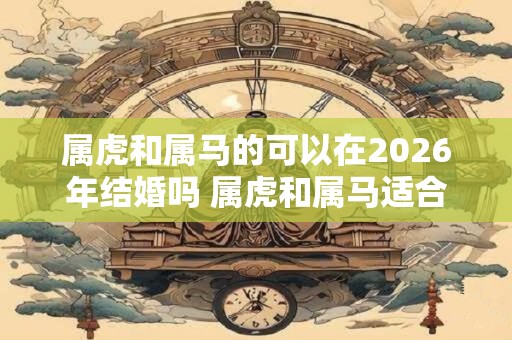 属虎和属马的可以在2026年结婚吗 属虎和属马适合做夫妻吗 属虎和属马的可以在2026年结婚吗 属虎和属马适合做夫妻吗