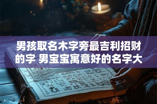 男孩取名木字旁最吉利招财的字 男宝宝寓意好的名字大全