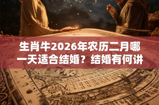 生肖牛2026年农历二月哪一天适合结婚？结婚有何讲究？