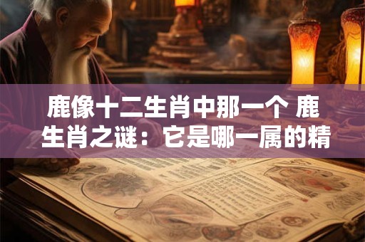 鹿像十二生肖中那一个 鹿 生肖之谜：它是哪一属的精灵