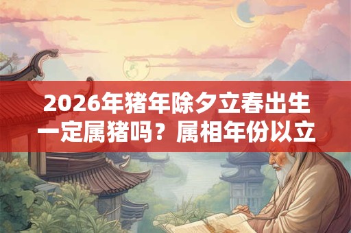 2026年猪年除夕立春出生一定属猪吗？属相年份以立春划分吗？
