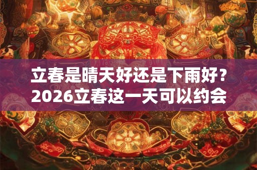 立春是晴天好还是下雨好？2026立春这一天可以约会吗？