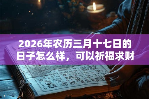 2026年农历三月十七日的日子怎么样，可以祈福求财吗？