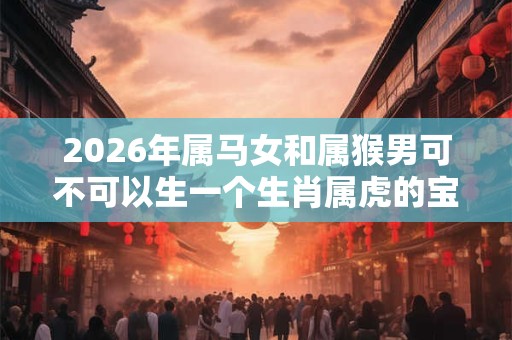 2026年属马女和属猴男可不可以生一个生肖属虎的宝宝？