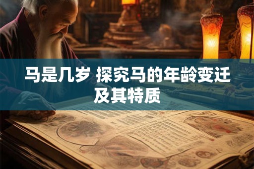 马是几岁 探究马的年龄变迁及其特质
