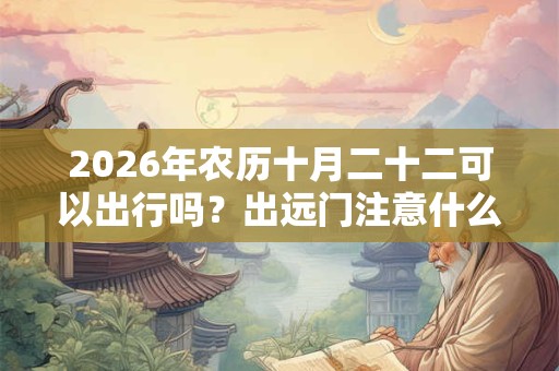 2026年农历十月二十二可以出行吗？出远门注意什么？