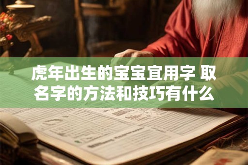 虎年出生的宝宝宜用字 取名字的方法和技巧有什么