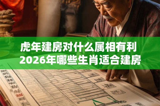 虎年建房对什么属相有利 2026年哪些生肖适合建房