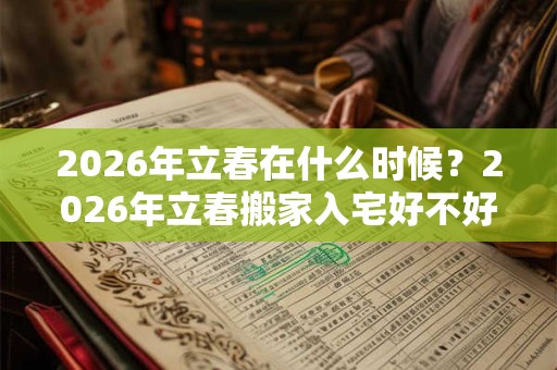 2026年立春在什么时候？2026年立春搬家入宅好不好？