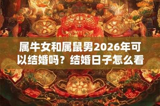 属牛女和属鼠男2026年可以结婚吗？结婚日子怎么看？