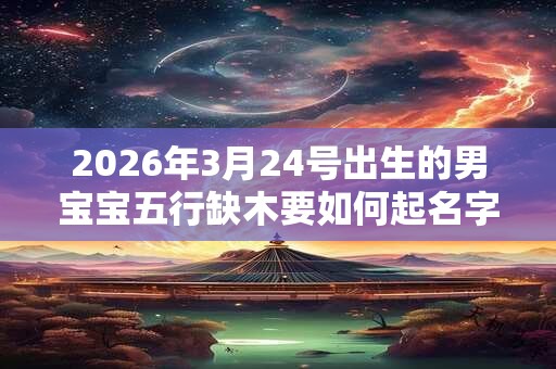 2026年3月24号出生的男宝宝五行缺木要如何起名字