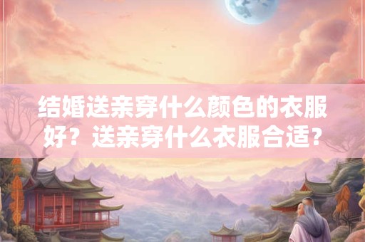 结婚送亲穿什么颜色的衣服好？送亲穿什么衣服合适？
