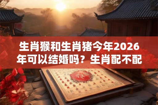 生肖猴和生肖猪今年2026年可以结婚吗？生肖配不配？