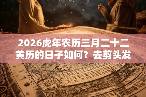 2026虎年农历三月二十二黄历的日子如何？去剪头发好吗？