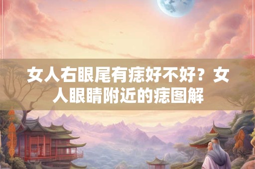 女人右眼尾有痣好不好？女人眼睛附近的痣图解