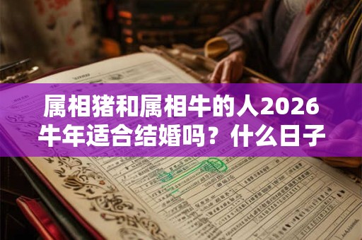 属相猪和属相牛的人2026牛年适合结婚吗？什么日子结婚好？