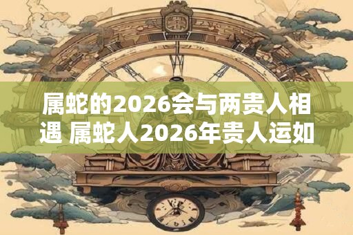 属蛇的2026会与两贵人相遇 属蛇人2026年贵人运如何
