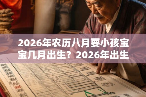 2026年农历八月要小孩宝宝几月出生？2026年出生属什么？