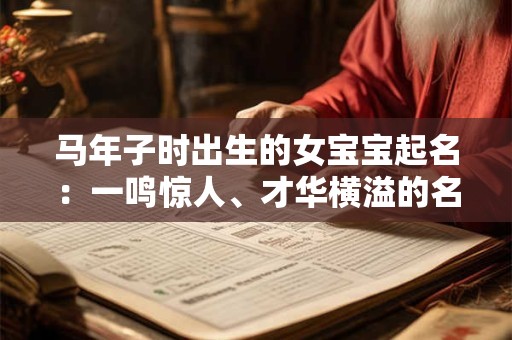 马年子时出生的女宝宝起名：一鸣惊人、才华横溢的名字！