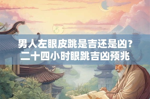 男人左眼皮跳是吉还是凶？二十四小时眼跳吉凶预兆