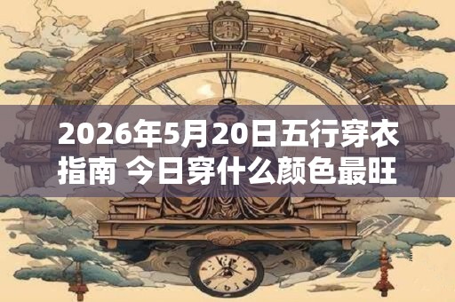 2026年5月20日五行穿衣指南 今日穿什么颜色最旺运