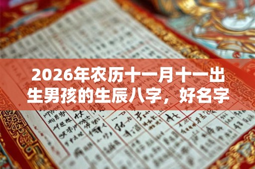 2026年农历十一月十一出生男孩的生辰八字，好名字推荐