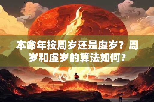 本命年按周岁还是虚岁？周岁和虚岁的算法如何？