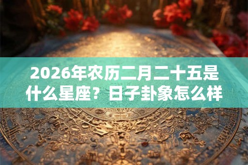 2026年农历二月二十五是什么星座？日子卦象怎么样？
