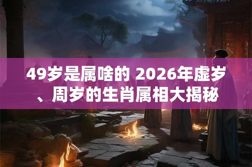 49岁是属啥的 2026年虚岁、周岁的生肖属相大揭秘
