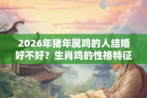 2026年猪年属鸡的人结婚好不好？生肖鸡的性格特征？