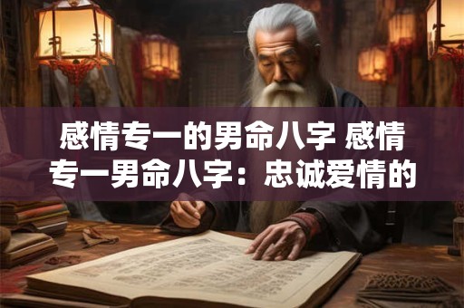 感情专一的男命八字 感情专一男命八字：忠诚爱情的独特密码