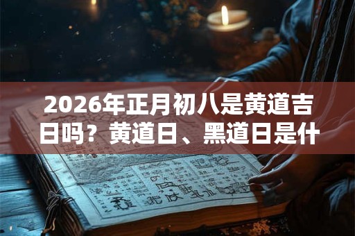 2026年正月初八是黄道吉日吗？黄道日、黑道日是什么意思？