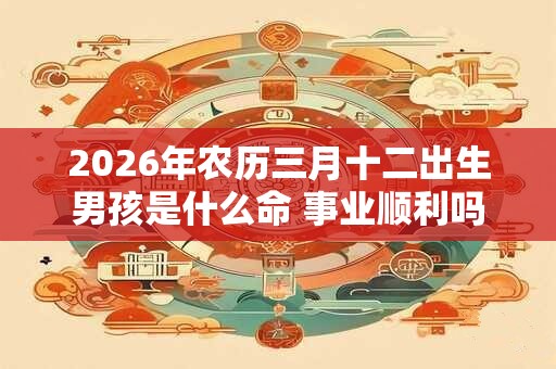 2026年农历三月十二出生男孩是什么命 事业顺利吗