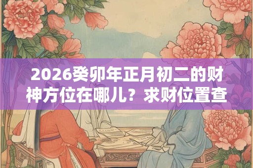 2026癸卯年正月初二的财神方位在哪儿？求财位置查询