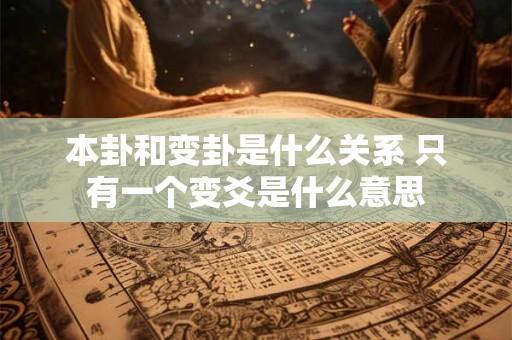 本卦和变卦是什么关系 只有一个变爻是什么意思