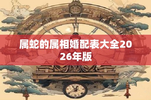 属蛇的属相婚配表大全2026年版