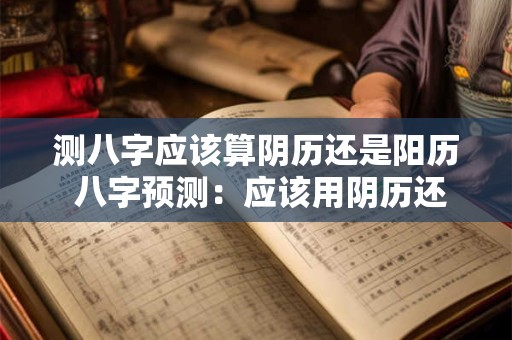 测八字应该算阴历还是阳历 八字预测：应该用阴历还是阳历