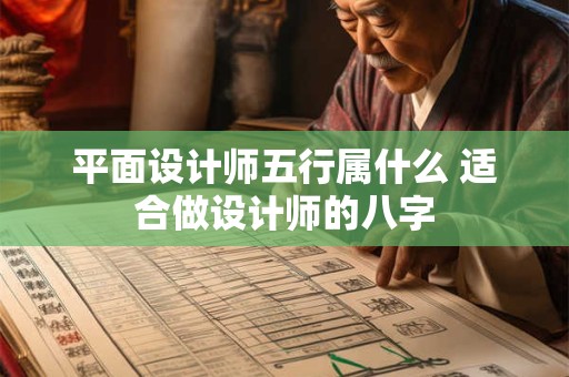 平面设计师五行属什么 适合做设计师的八字