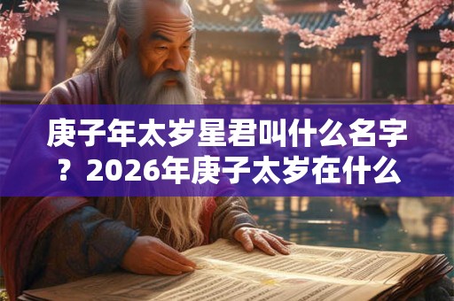 庚子年太岁星君叫什么名字？2026年庚子太岁在什么方位？
