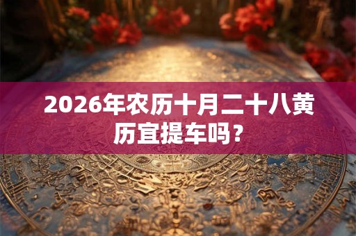 2026年农历十月二十八黄历宜提车吗？
