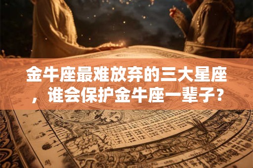 金牛座最难放弃的三大星座，谁会保护金牛座一辈子？